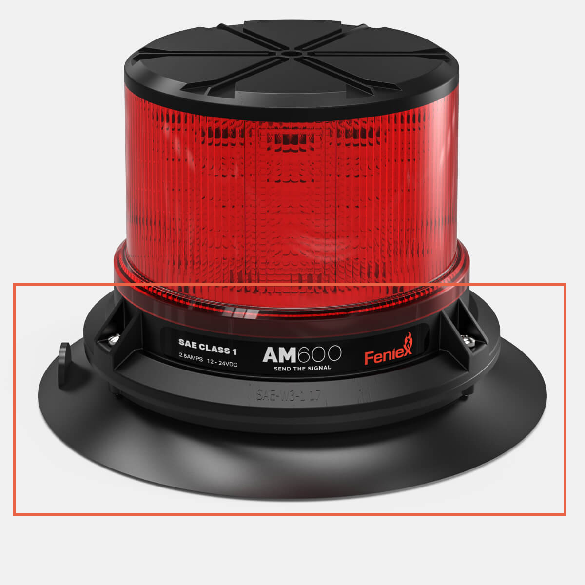 Support émman de Gyrophare AM600 BN-0118-MM
