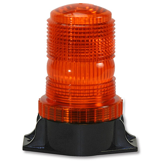 Model 204MVL Strobe Lights (Multi-Voltage) Amber 360 Degree LED Beacon 10-110v 204MVL-110-A