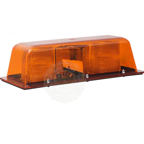 LED MINI-BAR HALO 9200 AMBER OUTER DOME 4 LED 9200HL