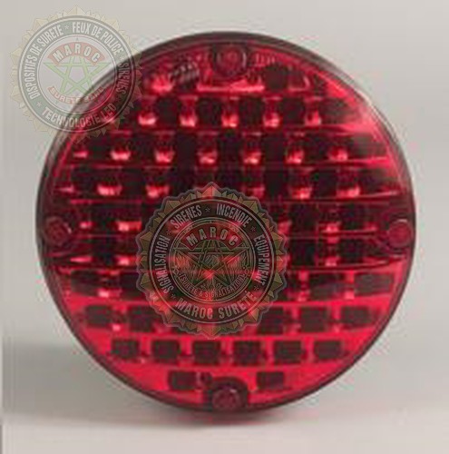 7" School Bus Lights, 756 Reduced Diode Series Premium Warning Light E756IEB0R-RD